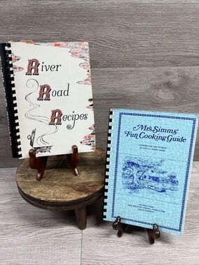 Vintage New Orleans Louisiana Cookbook TWO 1970s Cajun Creole Spiral Recipes